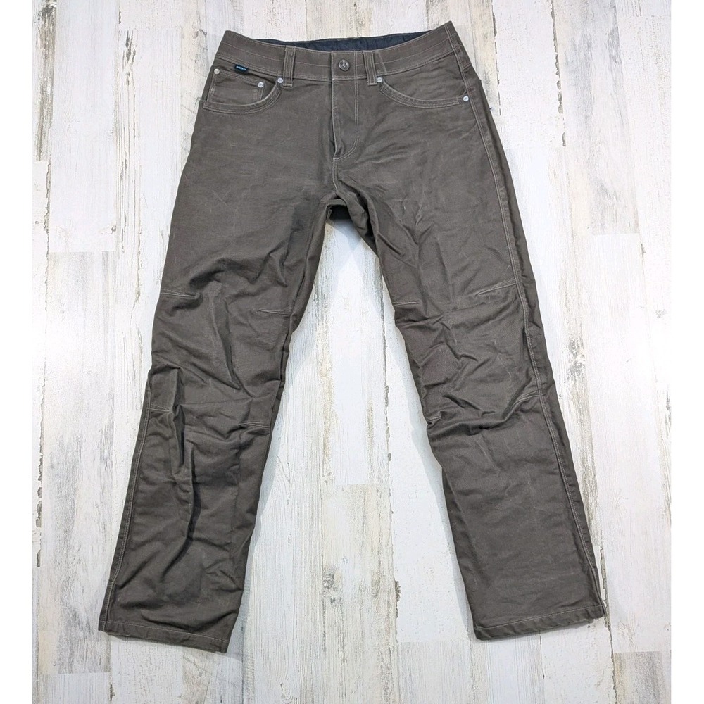 Kuhl Pants Mens Fits 30x29 Rydr Vintage Patina Dye Dark Olive Brown 5016*